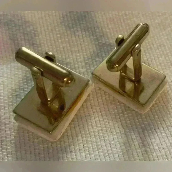 Vintage 1950’s Ceramic Card Cuff Links, Ace of Clubs - Picture 3 of 5